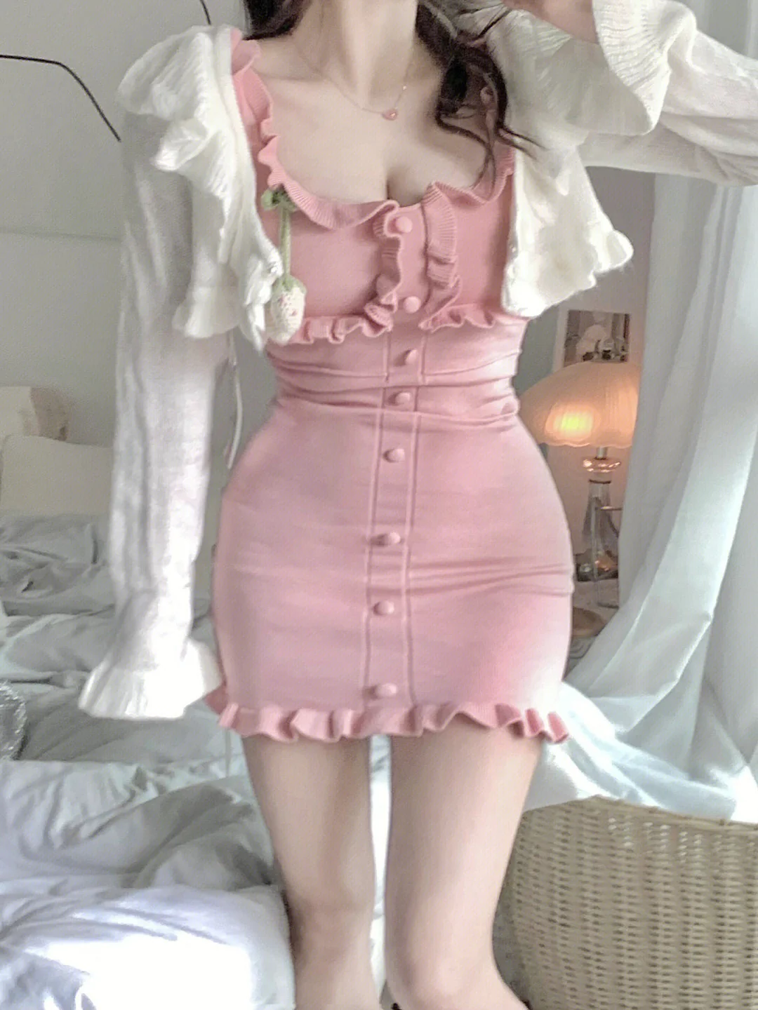 Sweet and Spicy Knit Dress  HA1195 - Image 3