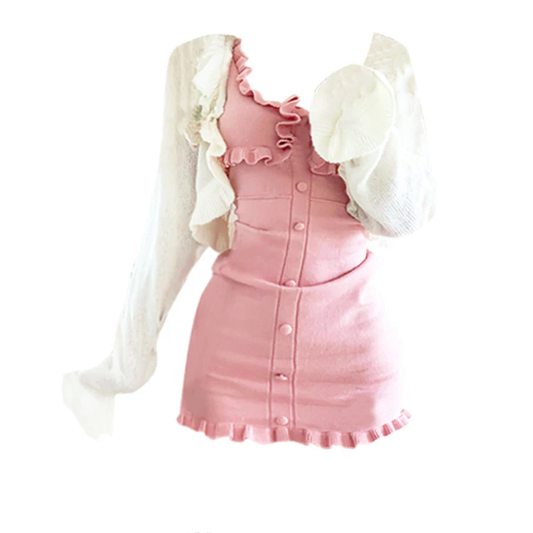 Sweet and Spicy Knit Dress  HA1195 - Image 5