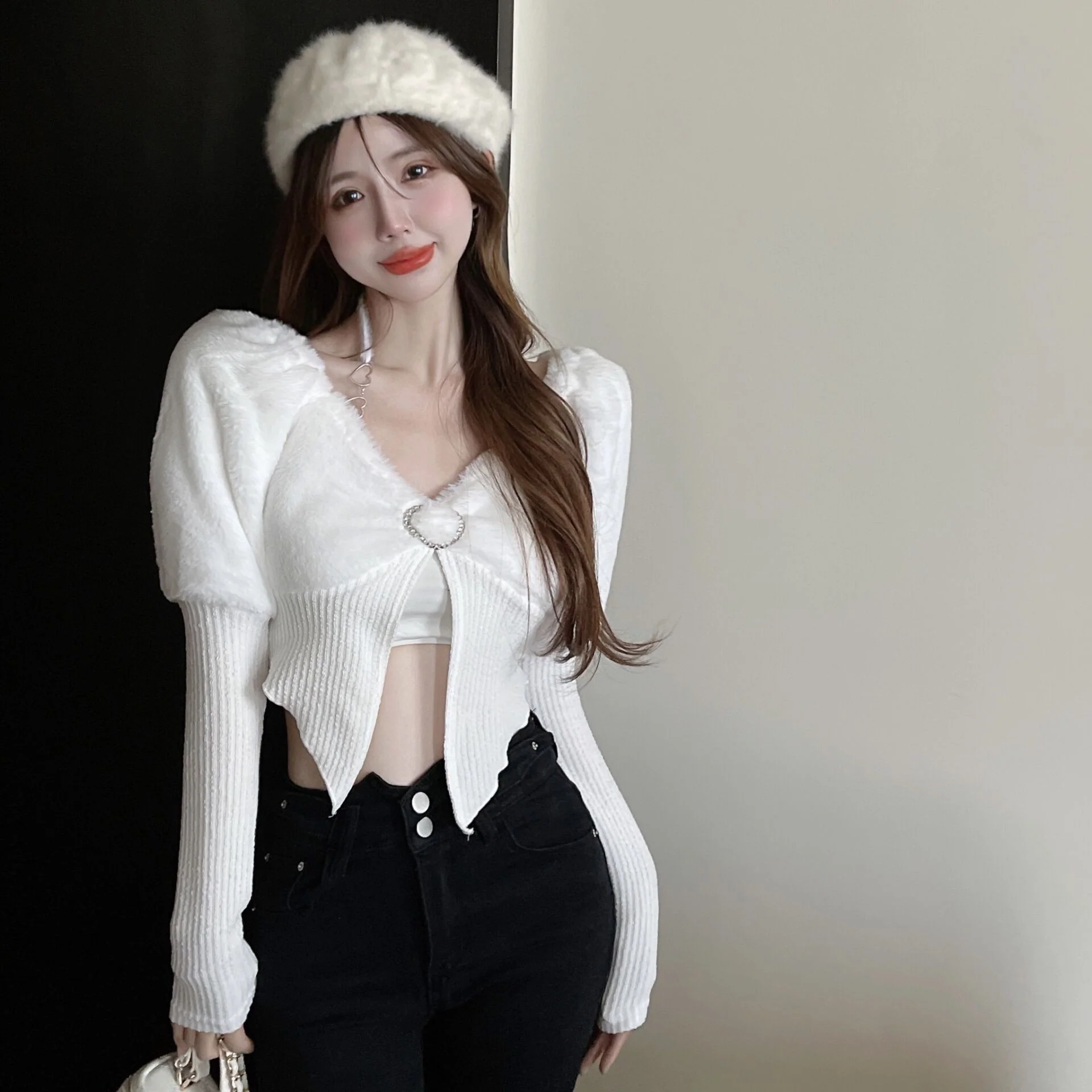 Sweet and Spicy Knitted Base Layer Top   HA1489 - Image 2