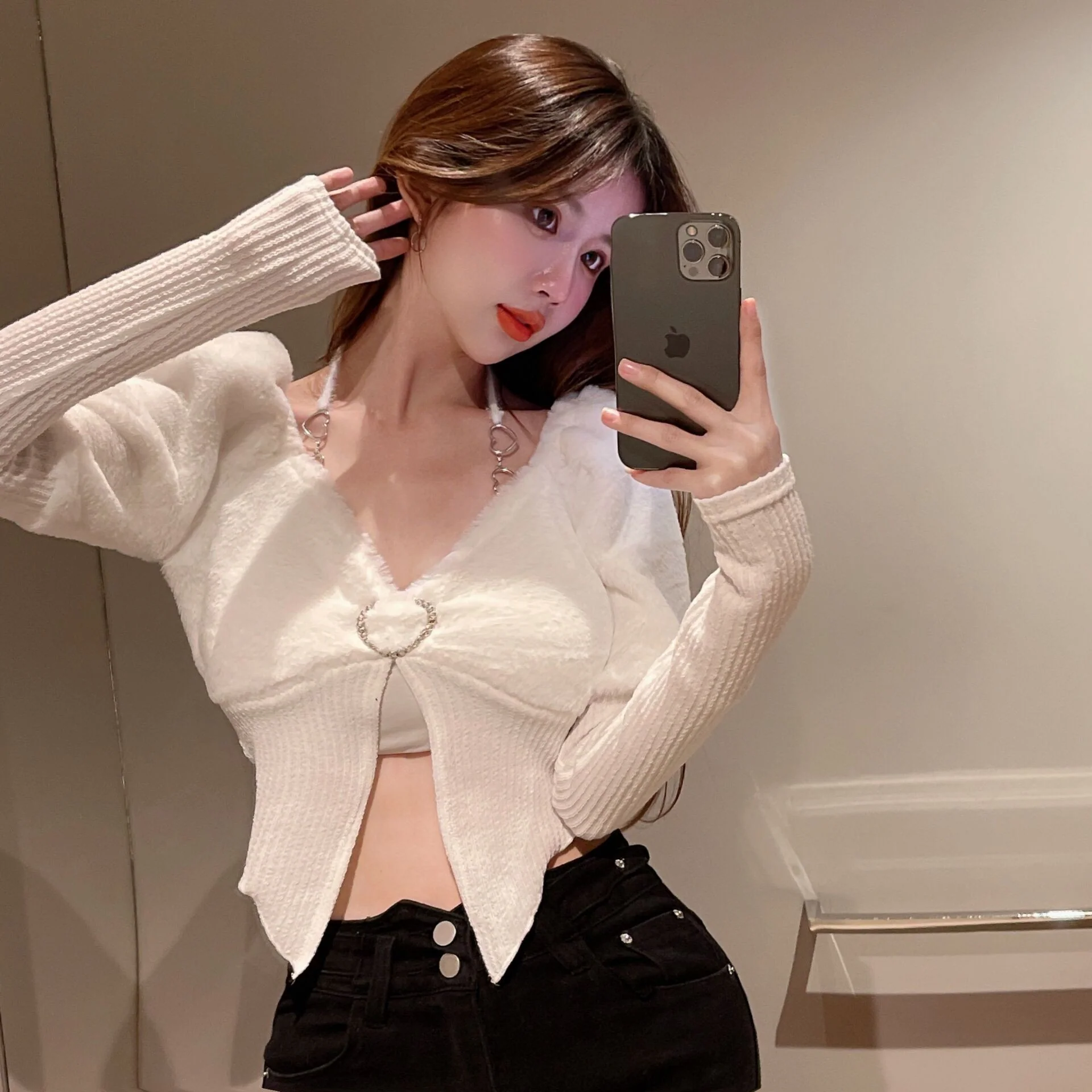 Sweet and Spicy Knitted Base Layer Top   HA1489 - Image 5