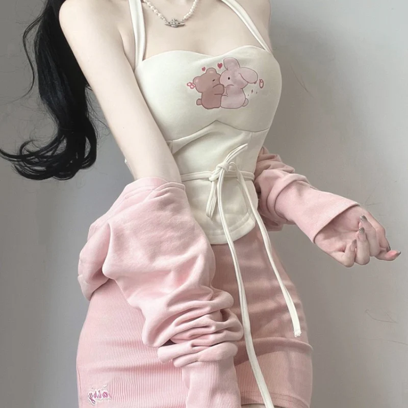 Sweet and spicy pink three-piece set   HA1644 - Image 5