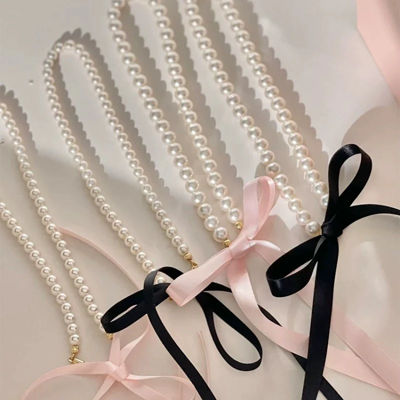 sweet bow all match necklace   HA2027 - Image 3