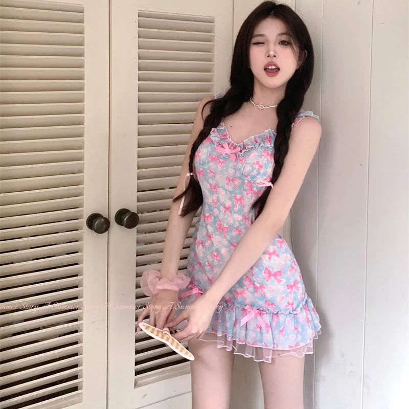 Sweet Bow Print Dress   HA1881 - Image 4