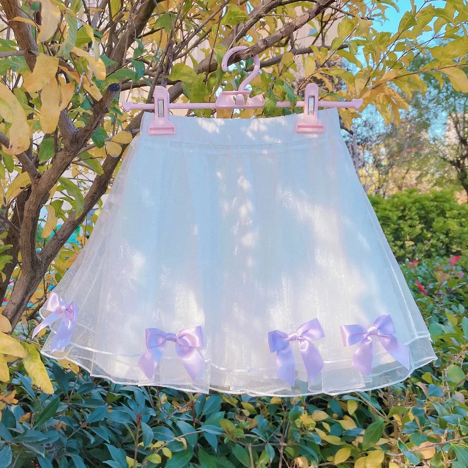 Sweet Bowknot Mesh Skirt  HA1408 - Image 4