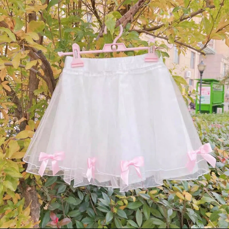 Sweet Bowknot Mesh Skirt  HA1408 - Image 7