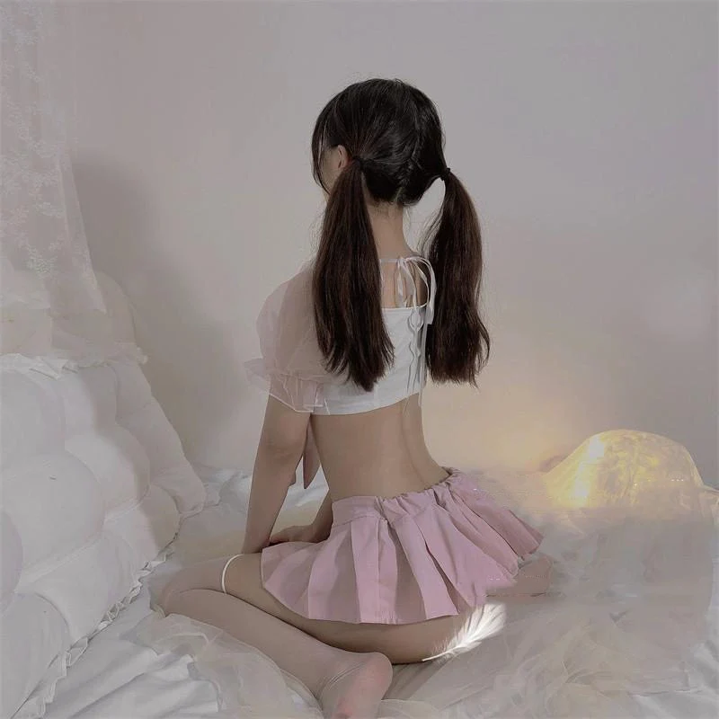 Sweet bowknot student uniform   HA2078 - Image 5