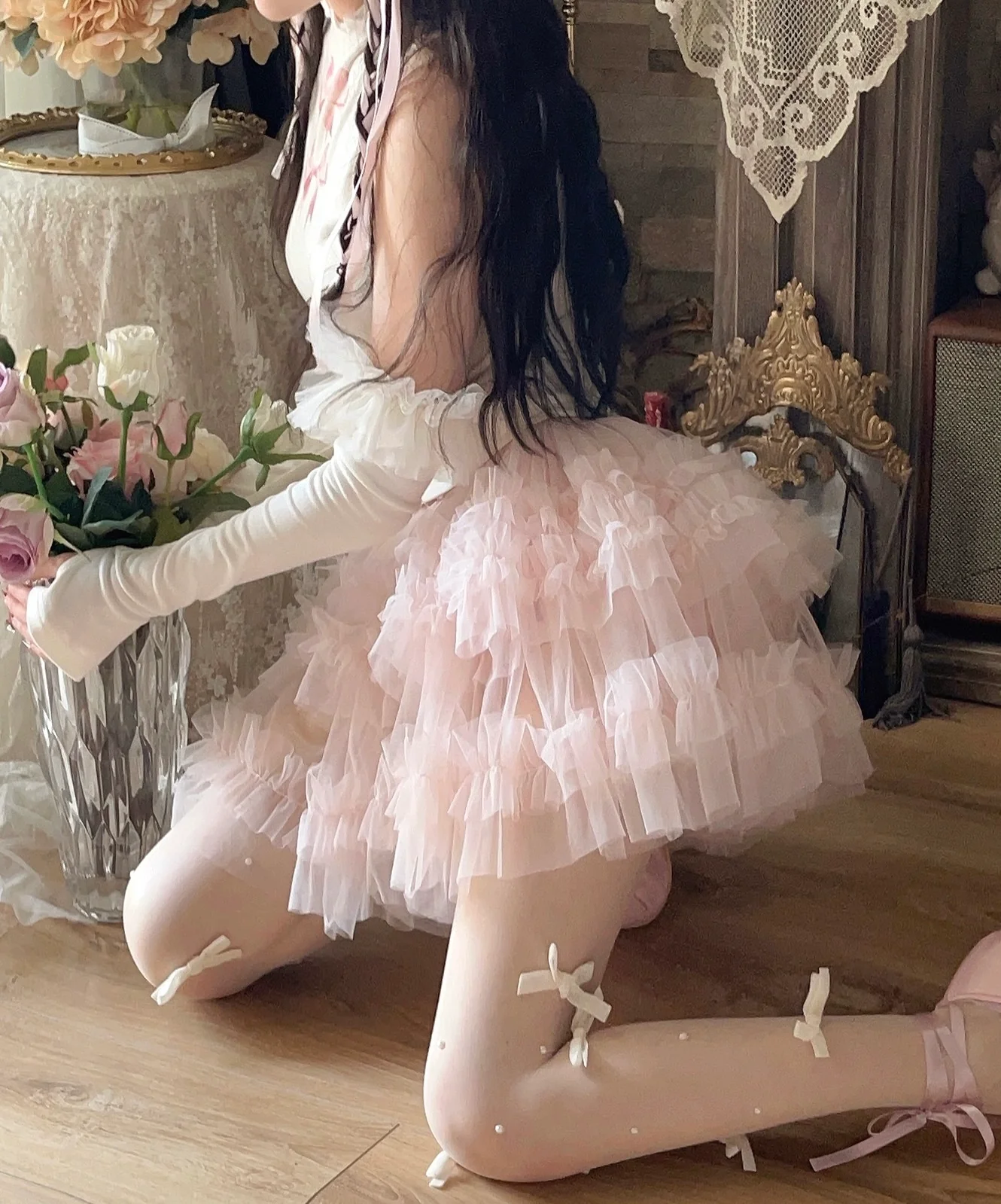 Sweet cake tulle skirt HA2580 - Image 3