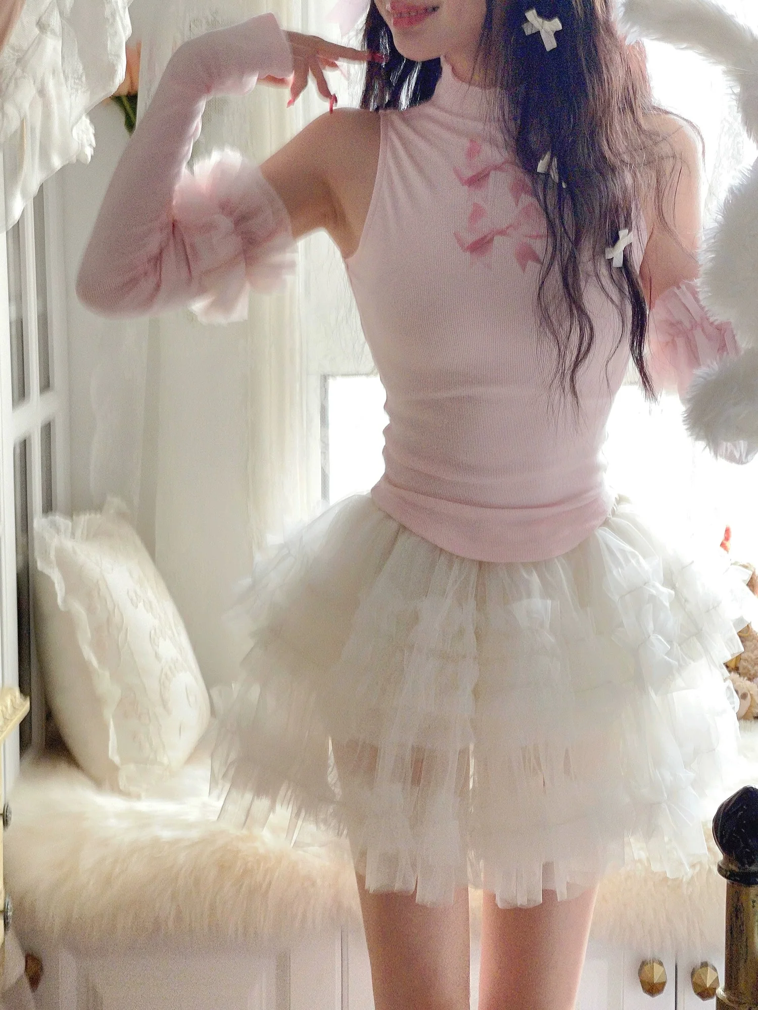 Sweet cake tulle skirt HA2580 - Image 4