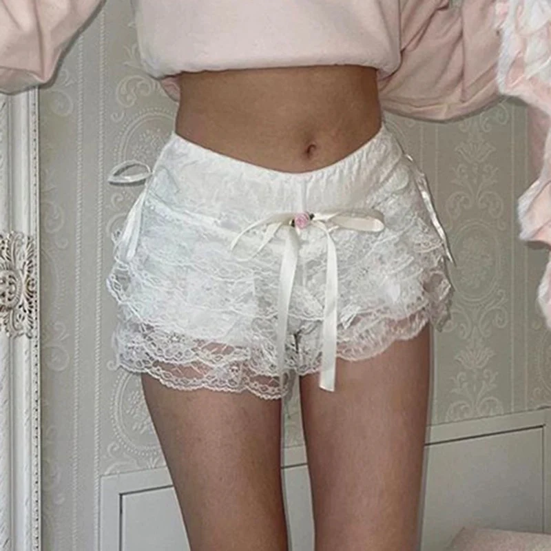 Sweet casual lace shorts   HA1710 - Image 2