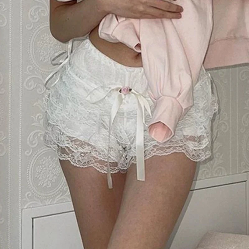 Sweet casual lace shorts   HA1710 - Image 3