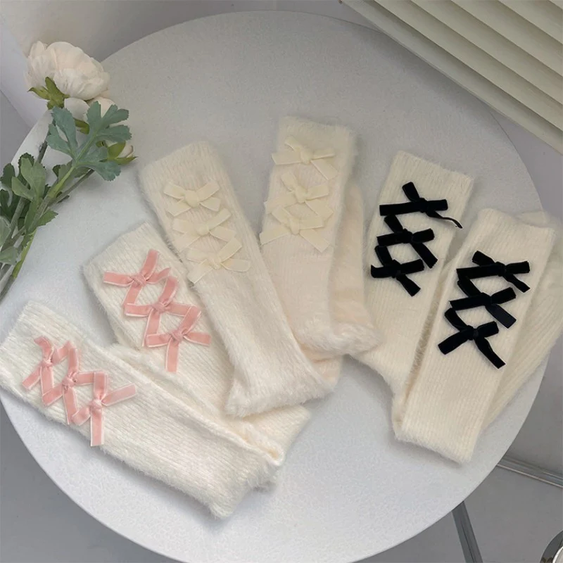 Sweet Girl Bow Knot Socks   HA1525 - Image 2