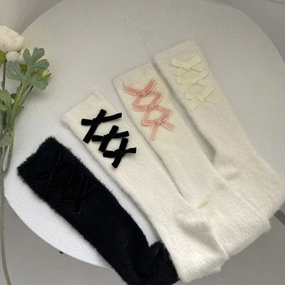 Sweet Girl Bow Knot Socks   HA1525 - Image 7