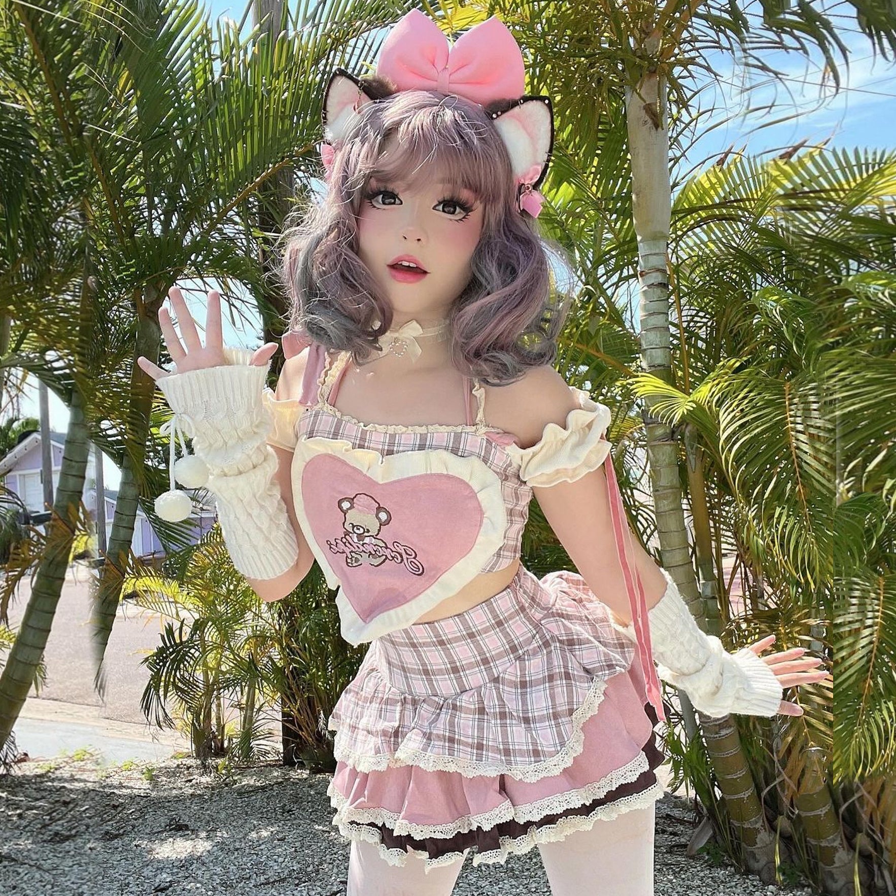 Sweet girl two piece suit HA1796 - Image 3