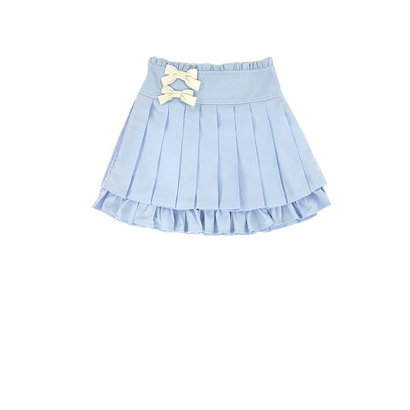 Sweet girly bow pleated skirt  HA0736 - Image 5