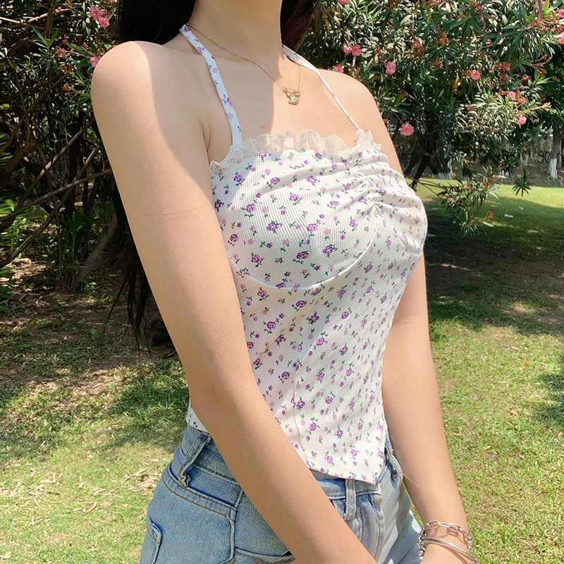 Sweet halterneck floral camisole  HA0580 - Image 3
