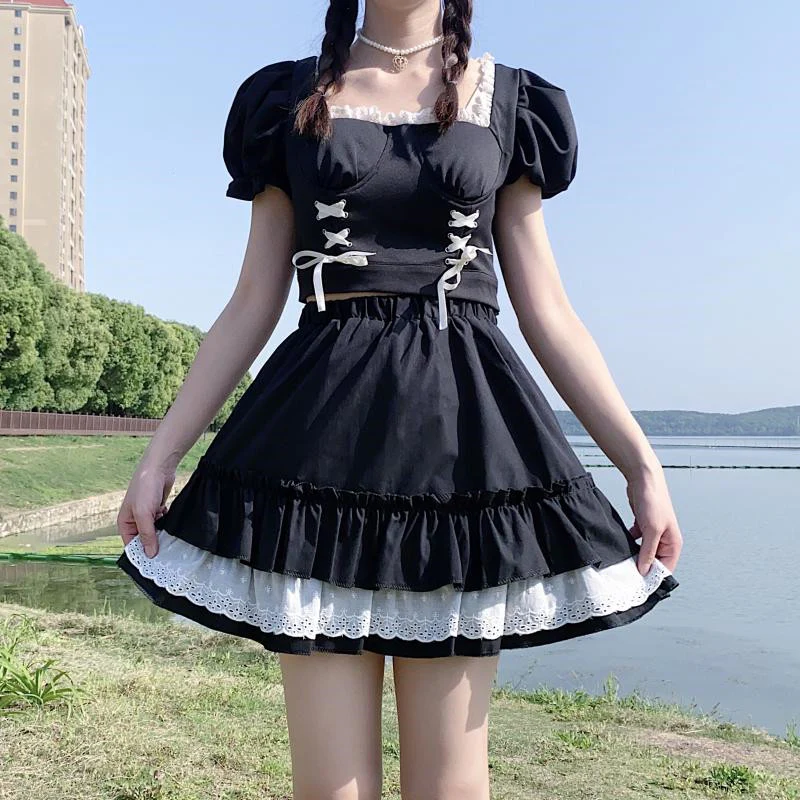 Sweet Lace Cake Dress HA0403 - Image 3