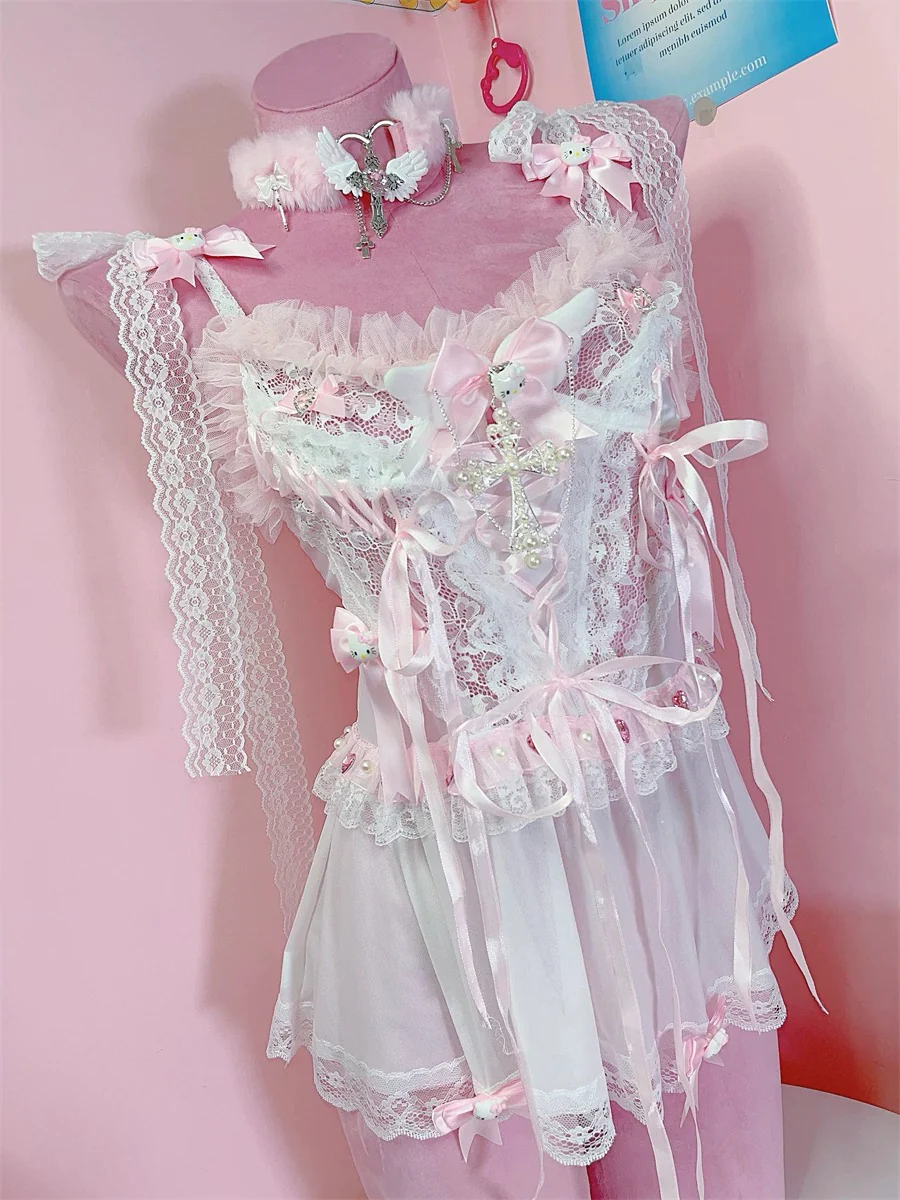 Sweet lace camisole dress HA2481 - Image 4