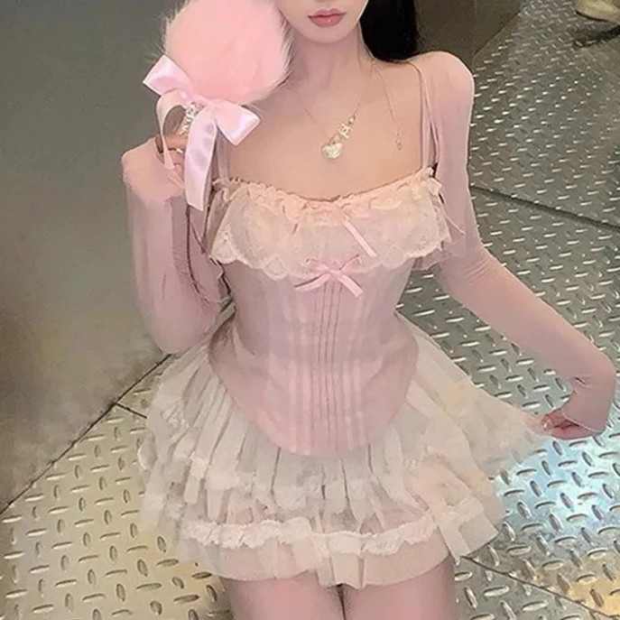 Sweet lace suit HA2712 - Image 4