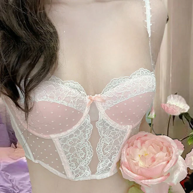 Sweet lace vest HA2416