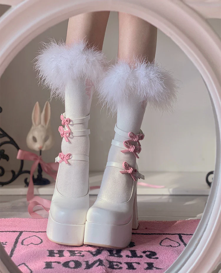 Sweet mid-heel lace-up shoes   HA1565 - Image 12