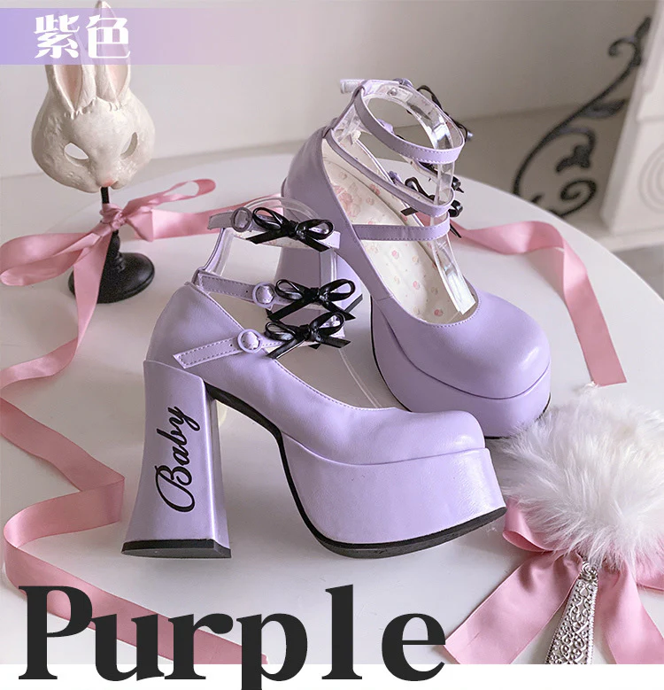 Sweet mid-heel lace-up shoes   HA1565 - Image 5