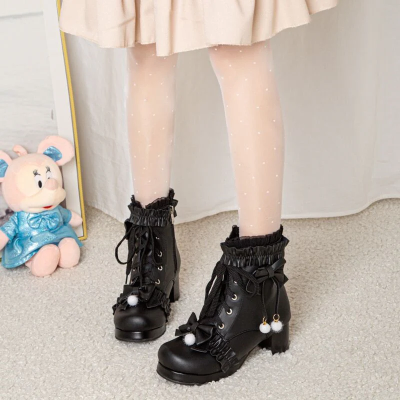 Sweet Pink Ankle Martin Boots  HA1140 - Image 4