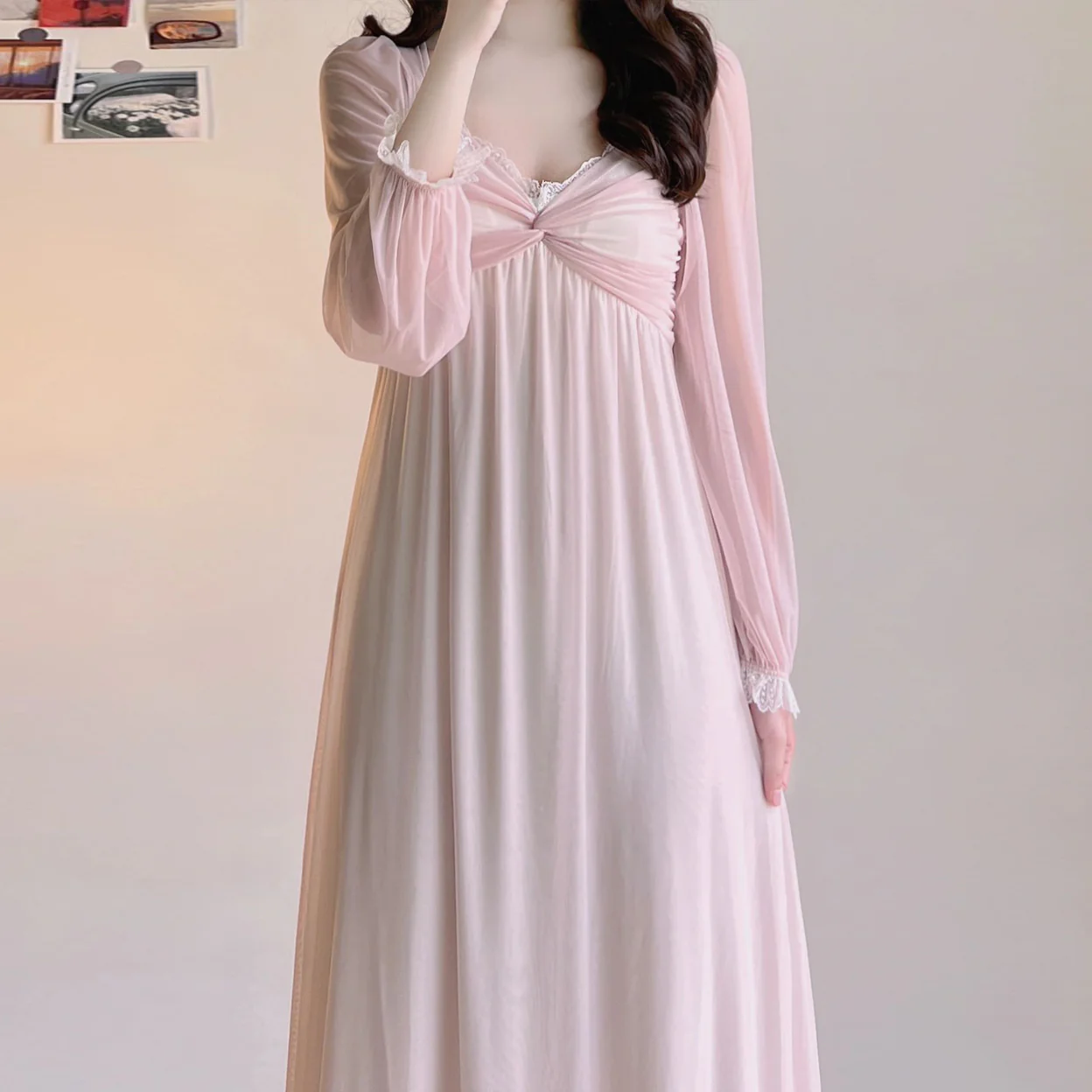 Sweet pink dress   HA0544 - Image 5
