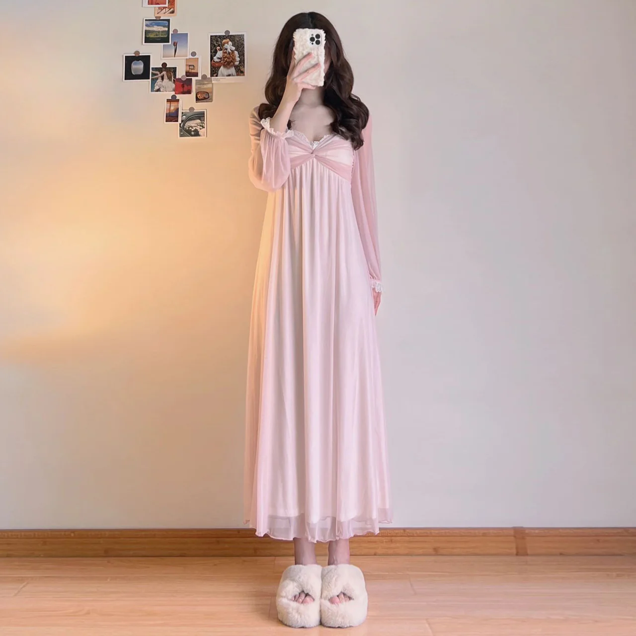 Sweet pink dress   HA0544 - Image 6
