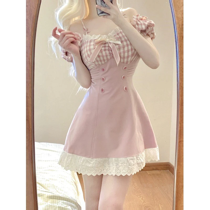 Sweet Pink One Shoulder Dress   HA1889 - Image 3