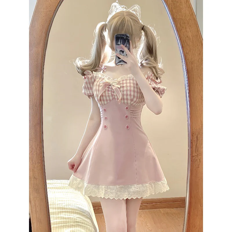Sweet Pink One Shoulder Dress   HA1889 - Image 4