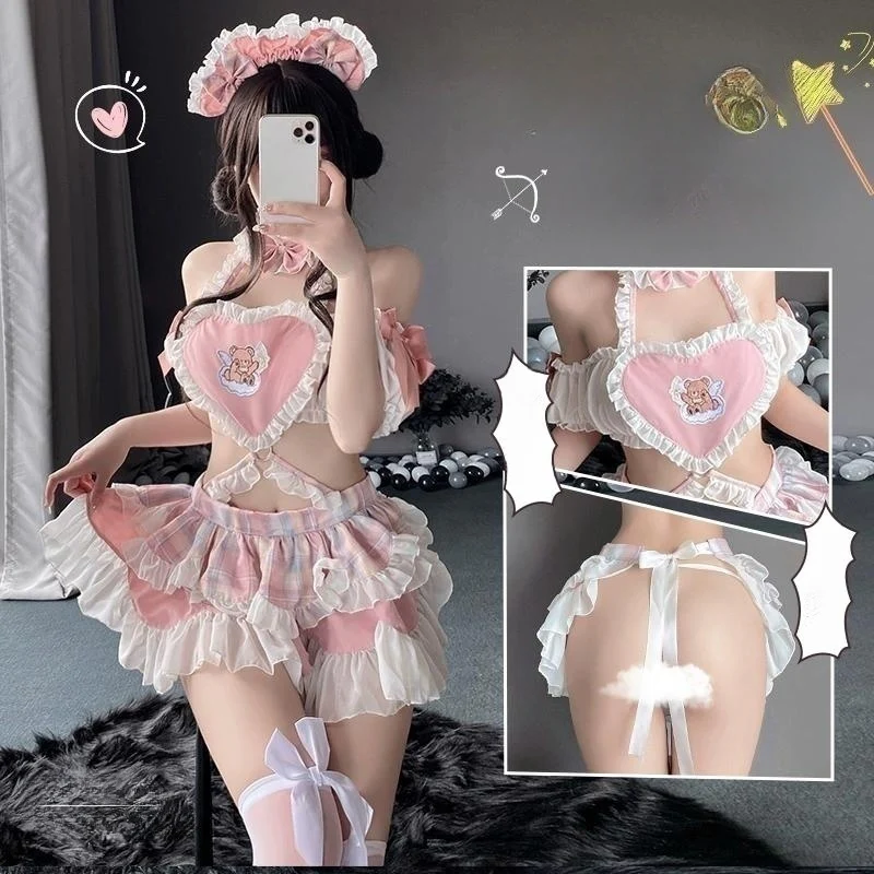 Sweet Plaid Halter Suspender Set   HA2154 - Image 4