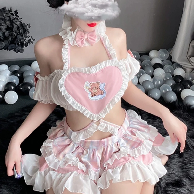 Sweet Plaid Halter Suspender Set   HA2154 - Image 6