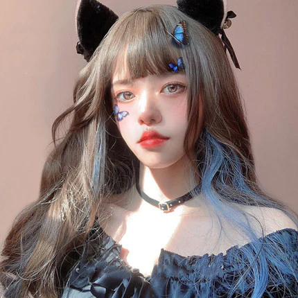 Sweet Qi bangs curly hair HA0249 - Image 2