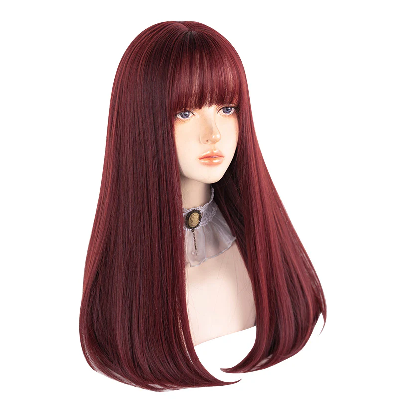 Sweet Red Long Straight Wig   HA1239 - Image 3