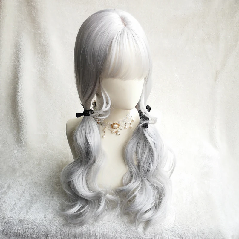 Silver Big Wavy Long Curly Hair   HA0681 - Image 4