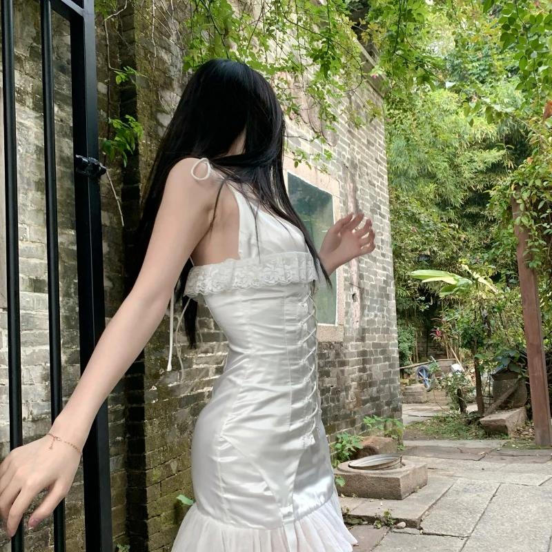 Sweet Slim Satin Slip Dress   HA0594 - Image 5
