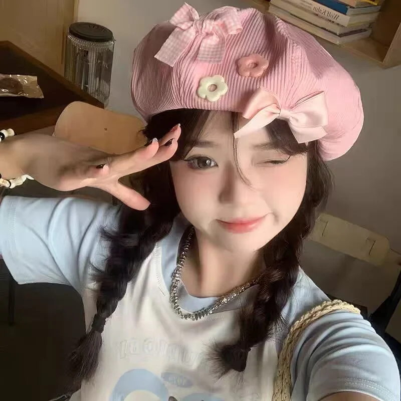 Sweet Solid Beret   HA2212 - Image 2