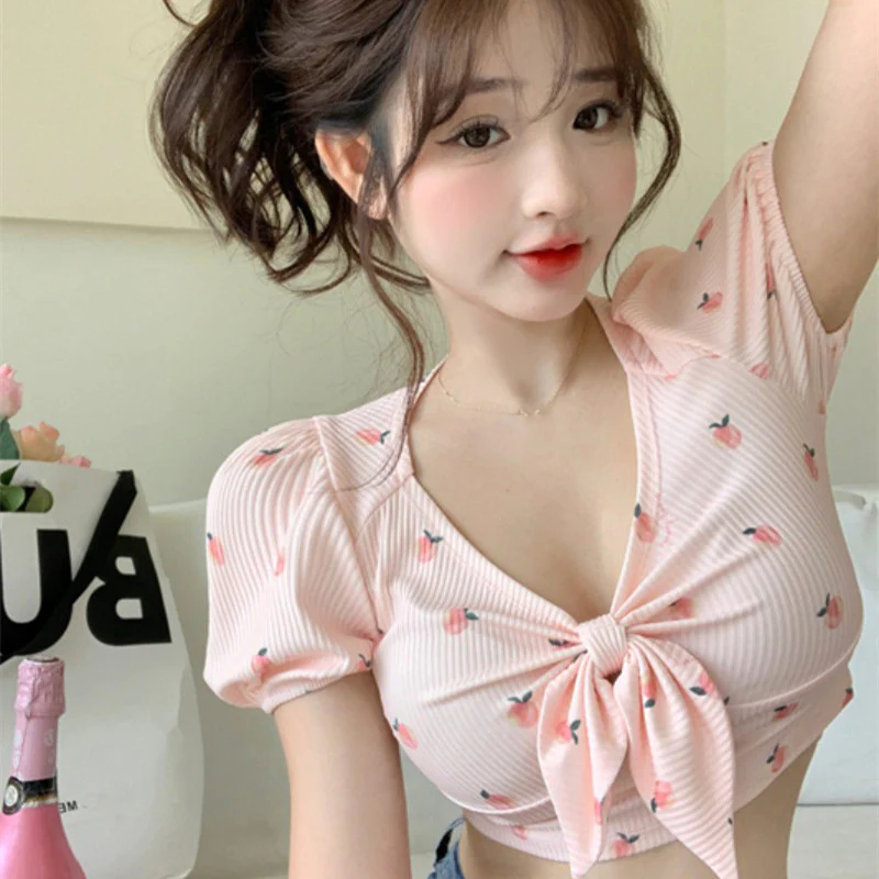 Sweet Spice Bow Short Sleeve T-Shirt  HA0840 - Image 3