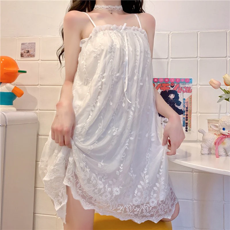 Sweet suspender nightdress   HA1512 - Image 4