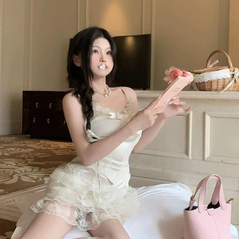Sweet suspender skirt two piece set  HA2004 - Image 3
