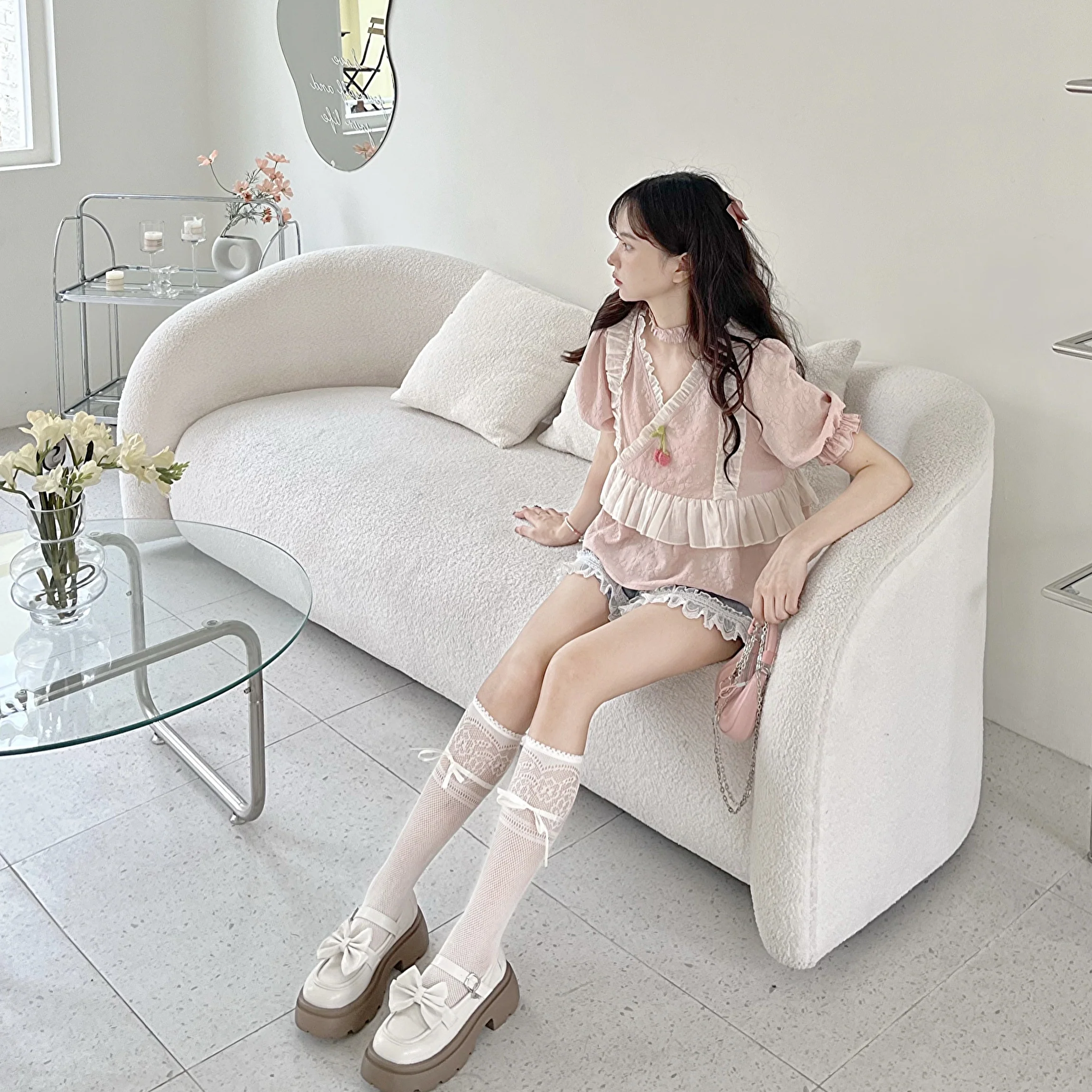 Sweet Texture Top Short Sleeves HA0549 - Image 3