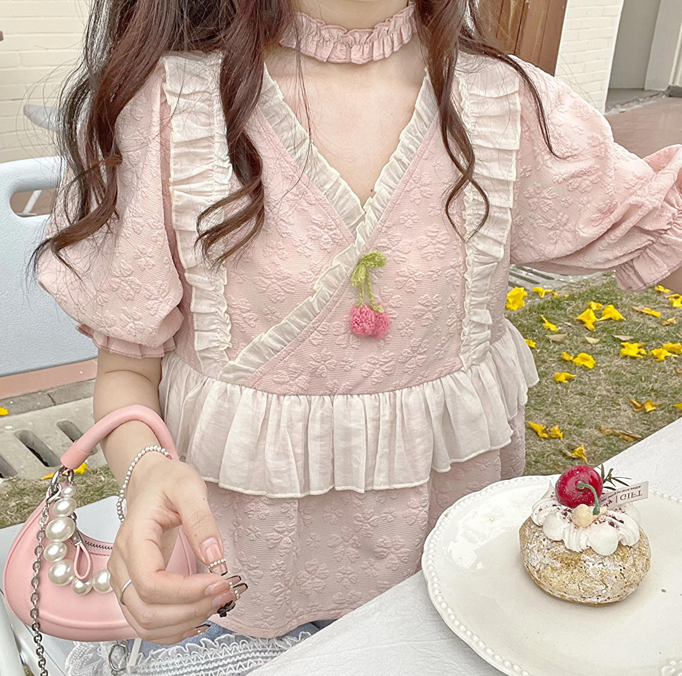 Sweet Texture Top Short Sleeves HA0549 - Image 4