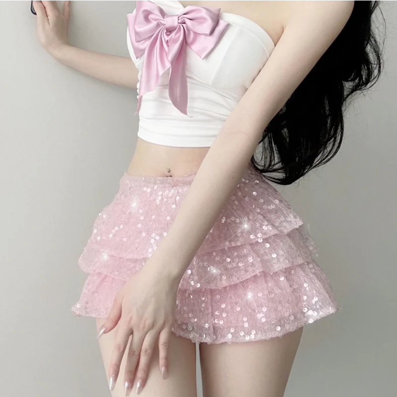 Sweet Tube Top Spice Girl Skirt Two-Piece Set   HA1988 - Image 2