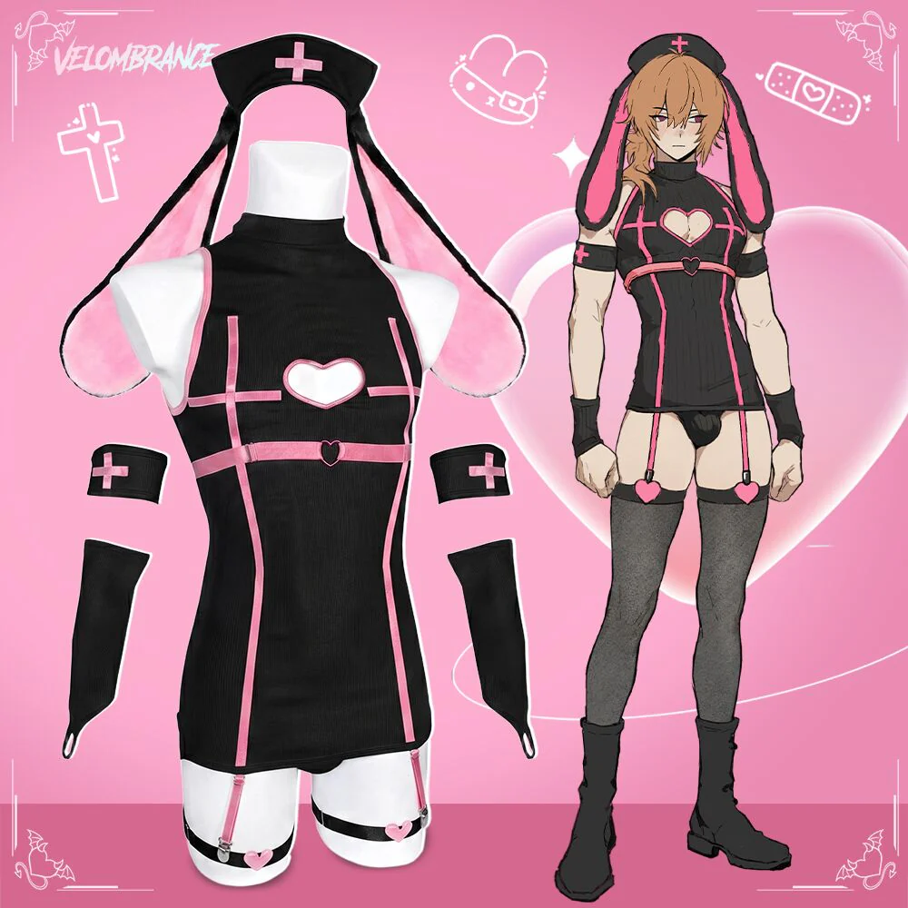Pre-sale Sweetheart Bunny Nurse Dress (8-Piece Set) AS49 - Image 2
