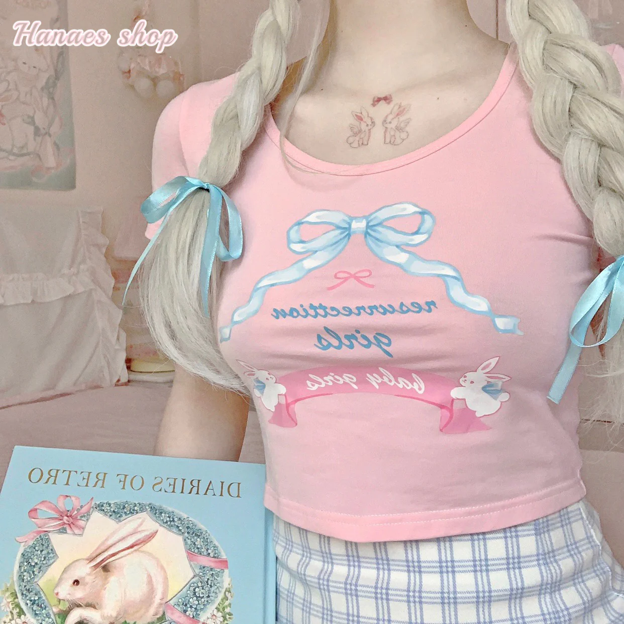 Sweetheart u-neck slim fit T-shirt   HA2094 - Image 2