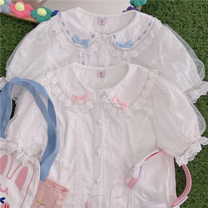 Take a bow of the bow doll collar shirt inside  HA1100 - Image 2