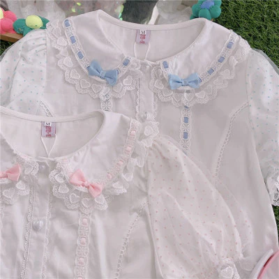 Take a bow of the bow doll collar shirt inside  HA1100 - Image 5