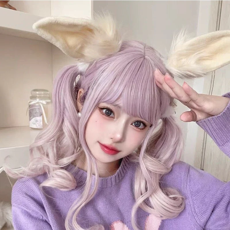 Taro gradient long curly hair   HA1692 - Image 2