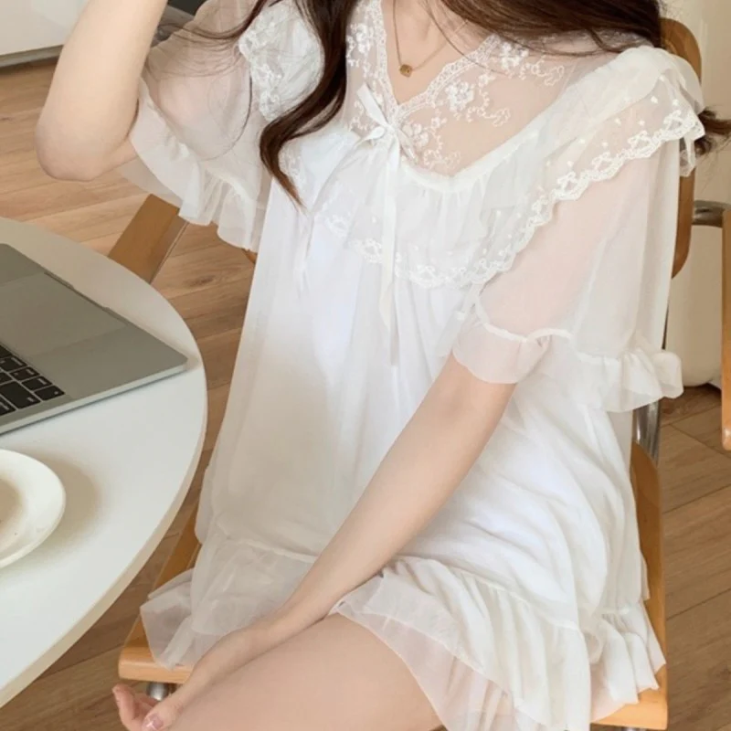 Thin Short Sleeve Shorts Homewear HA1756 - Image 3