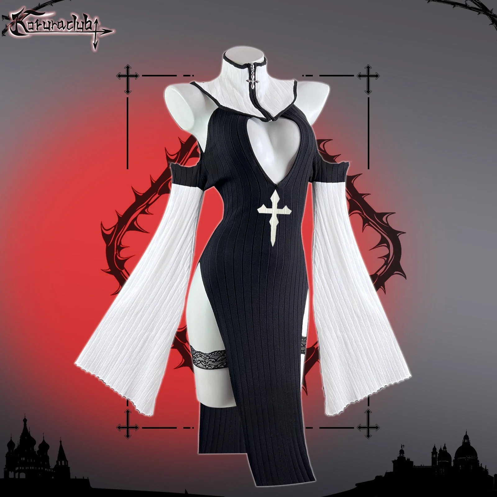 Thorn Nun Cosplay Lingerie KO94 - Image 8